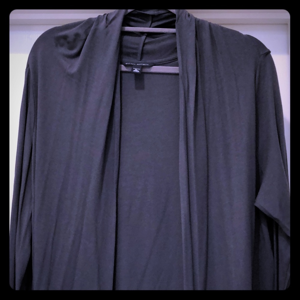 Banana Republic size XL gray open front cardigan